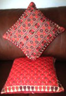 a couple of basic needlepoint cushions 