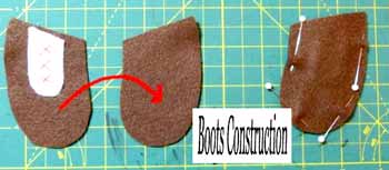 making the front boot patch