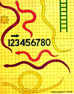 graph for snakes and ladders rug